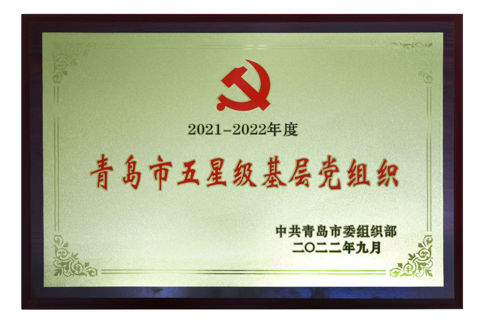 2021-2022年度青岛市五星级基层党组织.jpg